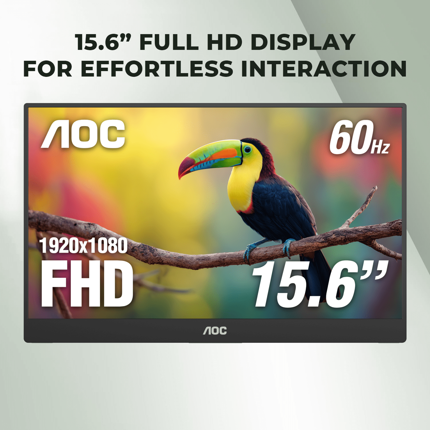 AOC, Portable Monitor, 15.6