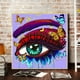 thumbnail image 4 of Cuadros Decorativos Kit de pintura de diamante 5D DIY Maquillaje de ojos brillante Pared de taladro redondo completo (A2061) Likrtyny embutido en tela, 4 of 6