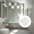 thumbnail image 4 of OULII Adhesive Stick Tile Marble Pattern Wall Sticker White Moisture Proof For Bathroom 1Pack, 4 of 8