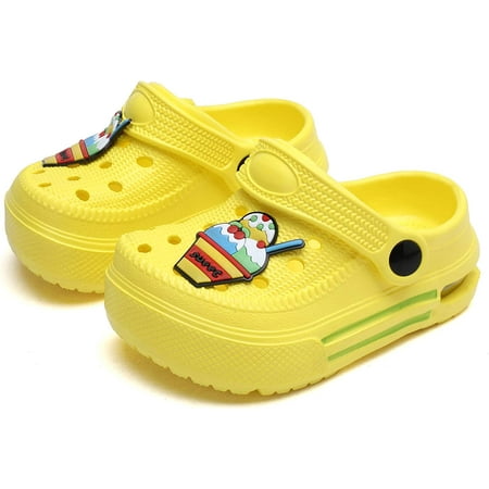 

Toddler Sandals Boys Girls Clogs Kids Garden Slippers Slip On Beach Pool Sandals Outdoor Hiking Lightweight Breathable Cute Cartoon