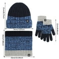 thumbnail image 3 of SUSUSU Cold Weather Knit Set, Warmer Scarf Touchscreen Gloves, Unisex Winter Hat, 3 of 5