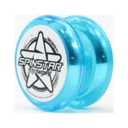 YoYoFactory Spinstar Yo-Yo - Responsive beginner yo yo (Translucent Aqua with White Caps)