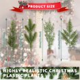 thumbnail image 2 of 40Pcs Christmas Pine Needles 12" Artificial Pine Branches Green Leaves Needle Garlands Pine Twigs Faux Cedar Branches Greenery DIY Accessories for Christmas Holiday Winter (4 Styles), 2 of 8