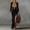 Black, variant on Women's Vintage Western Dress - Women's Embroidered Fringe Maxi Dress Elegant Long Sleeve V Neck Long Sleeve High Slit Western Dress - Spring & Autumn Trendy Womens Dress 2026 Black L