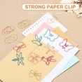 thumbnail image 3 of 40pcs Paper Clip, Bee Shape Paper Clip Small Cute Rust-Proof Metal Strong Durable Bulk for Office Home, 38mm, Rose Gold, 3 of 6