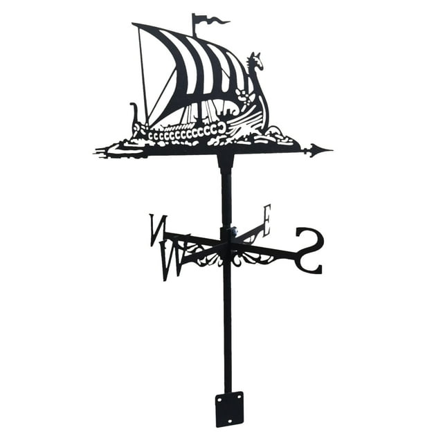 Sailing Ship Weather Vane Roof Mounted Wind Vane for Sheds