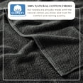 thumbnail image 3 of Great Bay Home Quick Dry Loop Textured 4-Pack Bath Towel Set, 54" x 27", Midnight, 3 of 6