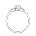 thumbnail image 2 of Lab Grown Diamond Oval Engagement Ring, EF-VS Quality Certified, 1 Carat, 10K White Gold, US 13.00, 2 of 8