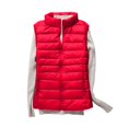 thumbnail image 3 of DBAIXID Women’s Packable Puffer Vest Sleeveless Lightweight Hooded Full Zip Warm Winter Puffy Vest Jacket Coat 2024 Red 3XL, 3 of 4