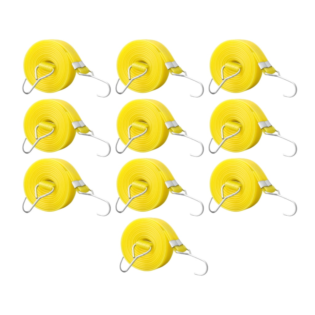 10lots Elastics Luggage Strap Wide Durability Hook Heavy Type Bungees Cord for Motorcycles Bike Rack
