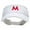 White, variant on Mario World Logo Embroidered Brushed Sports Visor - Yellow OSFM