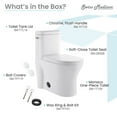 thumbnail image 4 of Monaco One-Piece Elongated Left Side Flush Handle Toilet 1.28 gpf, 4 of 13