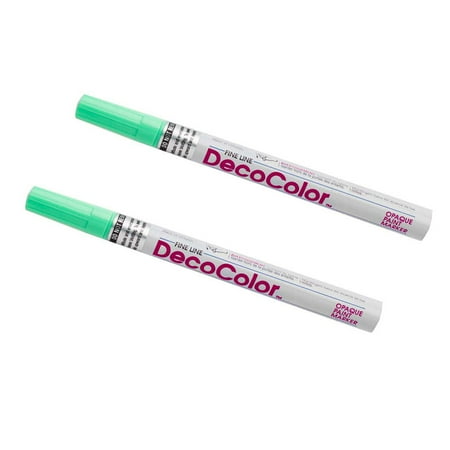 UPC: 0842497157863 | Marvy Uchida Fine Line Opaque Paint Markers Peppermint 2/Pack