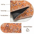 thumbnail image 6 of Boho Orange Area Rug 5x8 FT, Non Slip Bedroom Throw Carpet, Country Style Bohemian Floral Retro Tribal Washable Soft Floor Carpet Non-Shedding Rug for Living Room Nursery Dorm Office, 6 of 9