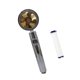 thumbnail image 1 of Yuarrent Cabezal de ducha, ducha de refuerzo de mano, rociador giratorio de alta presión de 360 ​​grados, ducha de hélice, interruptor de parada de Accesorios de baño Dorado Yuarrent HA028123-02, 1 of 6