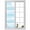 Blue, variant on Gradient Aqua Blue Window Privacy Film, Modern Rustic Minimalist Pastel Solid Static Cling UV Sun Blocking Heat Control Window Tint, Non-Adhesive One Way Windows Privacy Cover 19.6''x39.3''