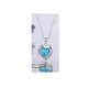 thumbnail image 2 of Collar Moda De Corazón Plata 925 Mujer+ Pendientes+ Pulsera plata azul, 2 of 3