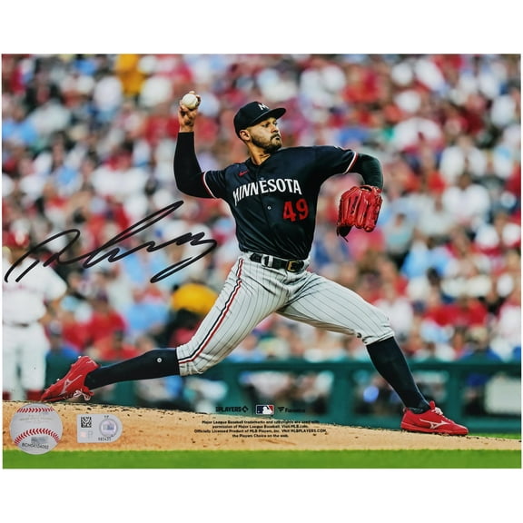 Pablo Lopez Minnesota Twins Autographed 8" x 10" Pitching Photograph - Fanatics Authentic Certified