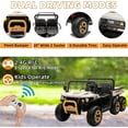 thumbnail image 5 of Historyli 24V Electric Car,2-5MPH Speeds, Automatic Truck Bed, Parent Remote, Music Player, Immersive Driving Features,White, 5 of 7