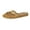 Gold, variant on PMVFHDE Embroidered Mesh Slippers Women Boxy Mule Flat On Shoes Indoor Comfort Breathable Casual Sandals Pink - 7