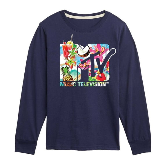 MTV Logo - Pineapple Party - Toddler And Youth Long Sleeve Graphic T-Shirt