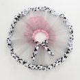 thumbnail image 5 of Youmylove Toddler Girls Birthday Party Tutu Skirt Performance Skirt Bowkot Cute Fashion Cow Stripe Printed Carnival Tulle Skirt 4-6 Years, 5 of 5