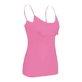 thumbnail image 4 of Delayuji Womens Tank Tops Women's Summer Tops 2025 Tank Top Yoga Gym Sleeveless Camisole Plus Size Underwear with Chest Pad S 6Xl Womens Tees and Tanks Pink Xxxxxl, 4 of 5