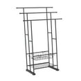 thumbnail image 3 of Tnarru Floor Standing Towel Rack Towel Stand with Storage Basket Organizer for Bathroom Drying Rack for Outdoor Poolside Living Room, 3 of 8