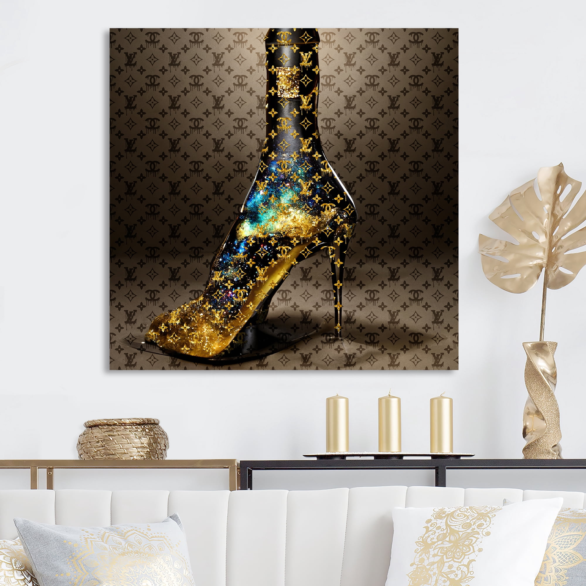 Designart Luxurious Stilettos V Canvas Wall Art