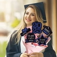 thumbnail image 4 of Class of 2025 Cake Topper Glitter Floral Bouquet Toppers Vase Inserts & Background Sign Graduation Party Decorations Congrats Grad Happy Graduation Party Cake Supplies Decor, 4 of 8