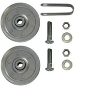 3 inch Garage Door Pulleys with fork and bolts (2 Pack)