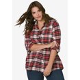 thumbnail image 4 of Ellos Women's Plaid Flannel Shirt Shirt, 4 of 6