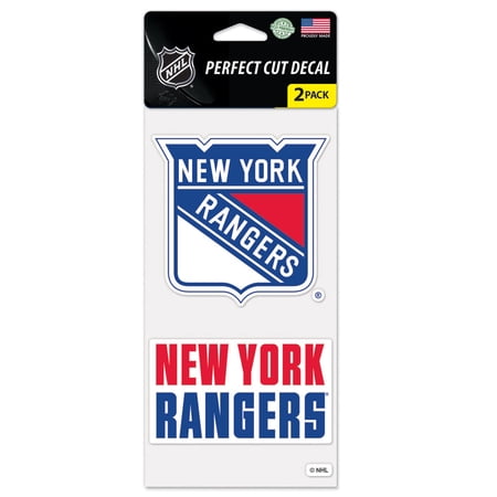 NHL New York Rangers Prime 4 x 8 2 Pack Perfect Cut Decal NHL New York Rangers Prime 4 x 8 2 Pack Perfect Cut Decal