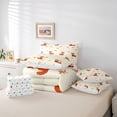 thumbnail image 6 of Castle Fairy Cartoon Red Panda Bedding Comforter Set,Tree Leaves King Bedding Sets, 6 of 8