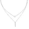 thumbnail image 1 of YSABOXY Collier Pendentif en Forme de Goutte d'Eau à 2 Couches O4, 1 of 5