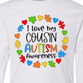 thumbnail image 4 of Inktastic I Love my Cousin Autism Awareness Long Sleeve Youth T-Shirt, 4 of 5
