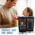 thumbnail image 7 of Gifts for Uncle from Niece,Funny Uncle Gifts for Birthday from Nephew Brother ,20oz Uncle Tumbler Uncle Gifts, Unique Uncle Presents Gifts Ideas for Uncle on Father's Day, Christmas, 7 of 7