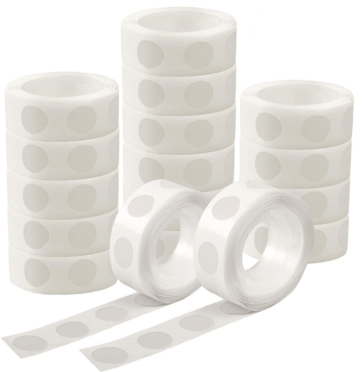 Kyweel 400 Pcs Clear Balloon Dot Glue, 4 Rolls of Removable Double Sided Tape for Balloon Party or Birthday Decorations