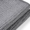 thumbnail image 2 of Yuarrent Lujosas alfombrillas de baño a rayas suaves para una experiencia cómoda Juego de 3 piezas de alfombrillas supersuaves Juegos de accesorios de baño gris claro, 2 of 6