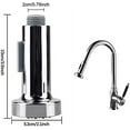 thumbnail image 2 of Cabezal rociador de grifo cromado, reemplazo de grifo de cocina de fácil instalación y buena calidad, grifo de fregadero de doble función de plástico ABS, diseño ergonómico para tareas de limpieza, 2 of 5