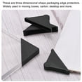 thumbnail image 5 of Uxcell 10Pack Corner Protectors 10x95mm Plastic Triangle Corner Guards Cushion, Black, 5 of 6
