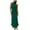 Dark Green, variant on Women's Halter Neck Satin Midi Dress Sleeveless Ruched Bodice Flowy A Line Silhouette Elegant Formal Cocktail Party Wear Available Solid Colors, Sizes S-2XL