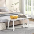thumbnail image 2 of Costway 1 PCS 42" Modern Entryway Bench with Rubber Wood Legs Smooth Seating Area Easy Assembly, 2 of 10