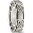 thumbnail image 4 of Titanium X-Design 6mm Satin Band (Size 7) Made In China tb331-7, 4 of 5