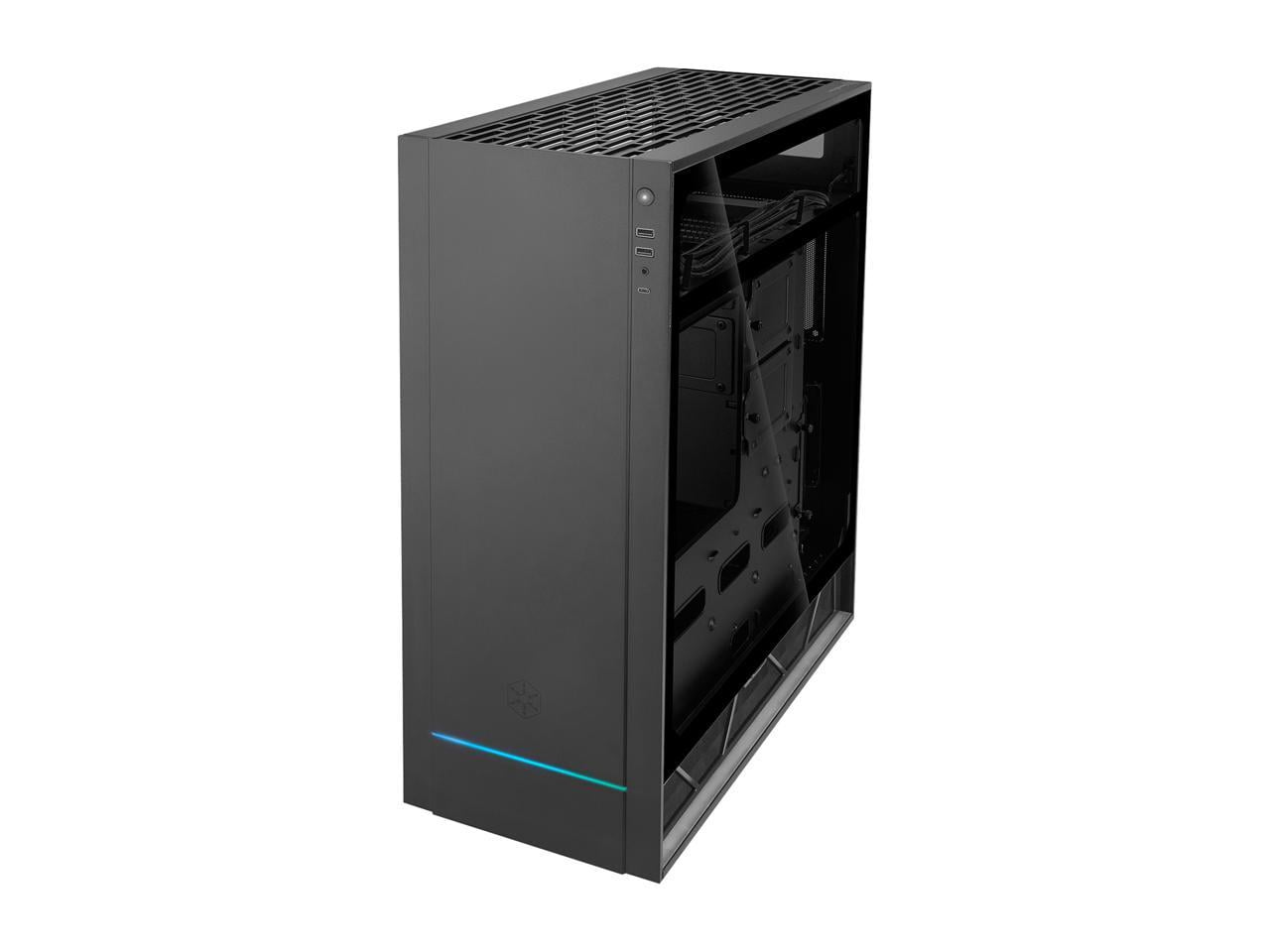 SilverStone ALTA F1 SST-ALF1B-G Black Aluminuml / Steel / Tempered Glass ATX Mid Tower Computer Case