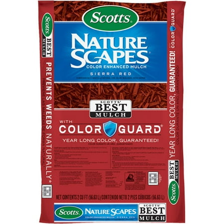 Scotts Nature Scapes Color Enhanced Mulch Sierra Red, 2 cu (Best Mulch For Citrus Trees)