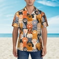 thumbnail image 4 of Lsque Cute Cat Paw pattern Hawaiian Shirt for Men, Unisex Summer Beach Casual Short Sleeve Button Down Shirts-3X-Large, 4 of 9