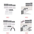 thumbnail image 2 of serony 84pcs/Bag Zipper Repair Kit Zip Slider Rescue Universal Zippers Clothes Bag Tent Fix Plier Sewing Tool, 2 of 4
