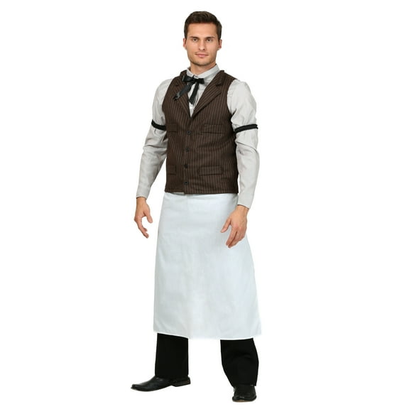 Plus Size Old West Bartender Costume for Men