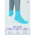 thumbnail image 6 of Hugh Ugoli Bamboo Ankle Loose Fit Diabetic Socks for Women, 3 Pairs, Blue Curacao, Shoe Size: 10-12, 6 of 6